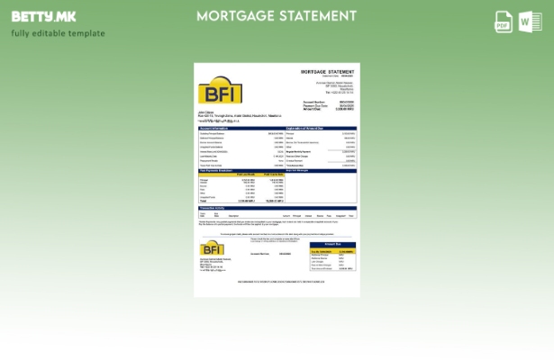 модерен стил Мавританија Banque des Financements Islamiques (BFI) изјава за хипо